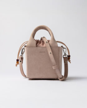 BOLSO CUBO DE GAMUZA ROSA