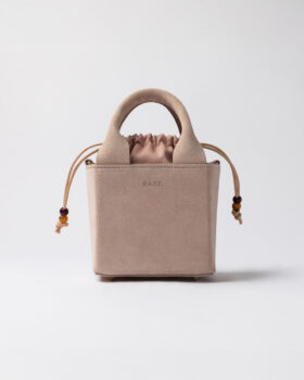 BOLSO CUBO DE GAMUZA ROSA