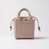 BOLSO CUBO DE GAMUZA ROSA