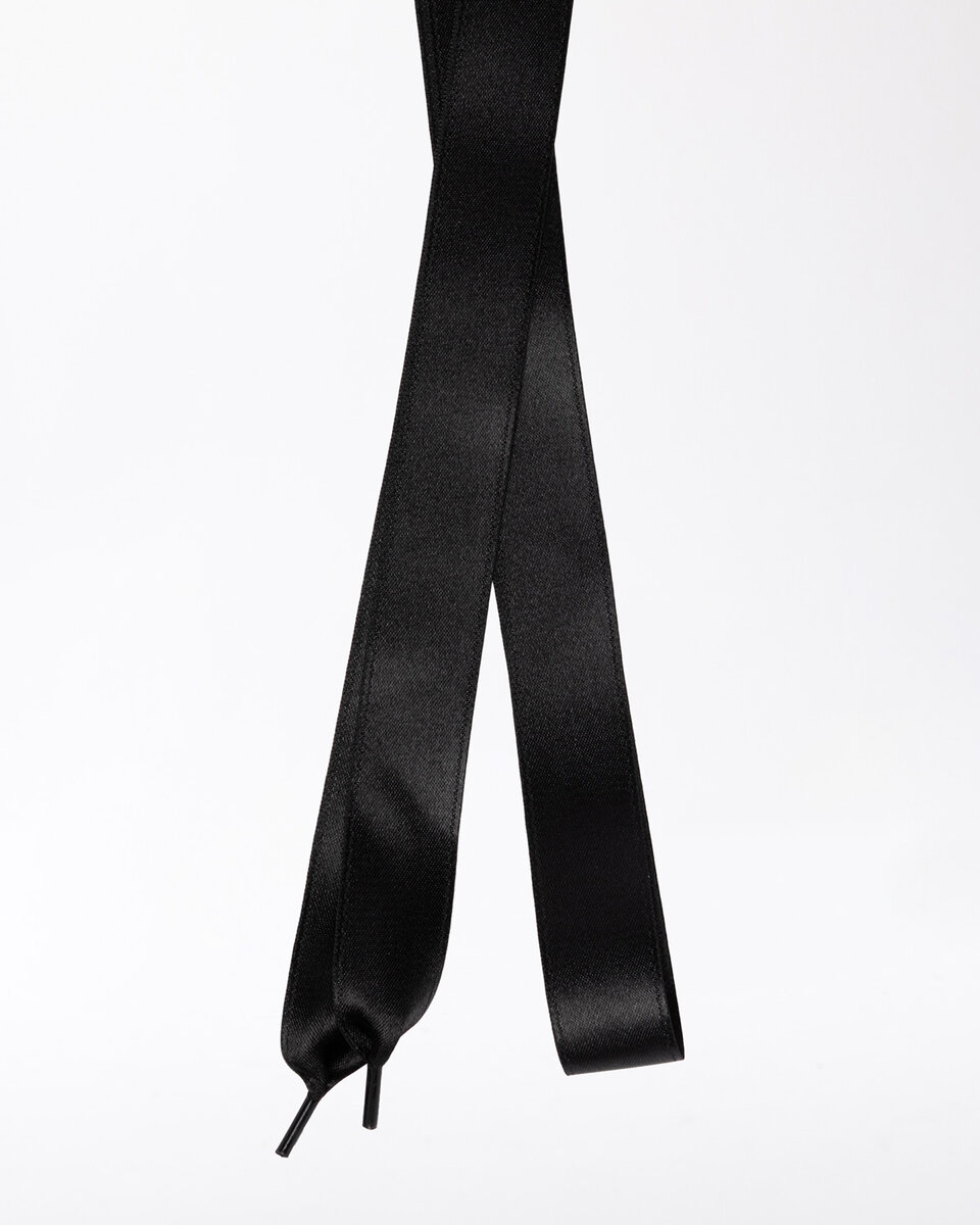 CORDONES DE SATÉN NEGROS