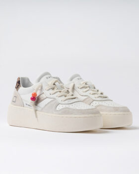 PLATAFORMA COURT DE BECERRO VINTAGE BLANCO-LEOPARDO