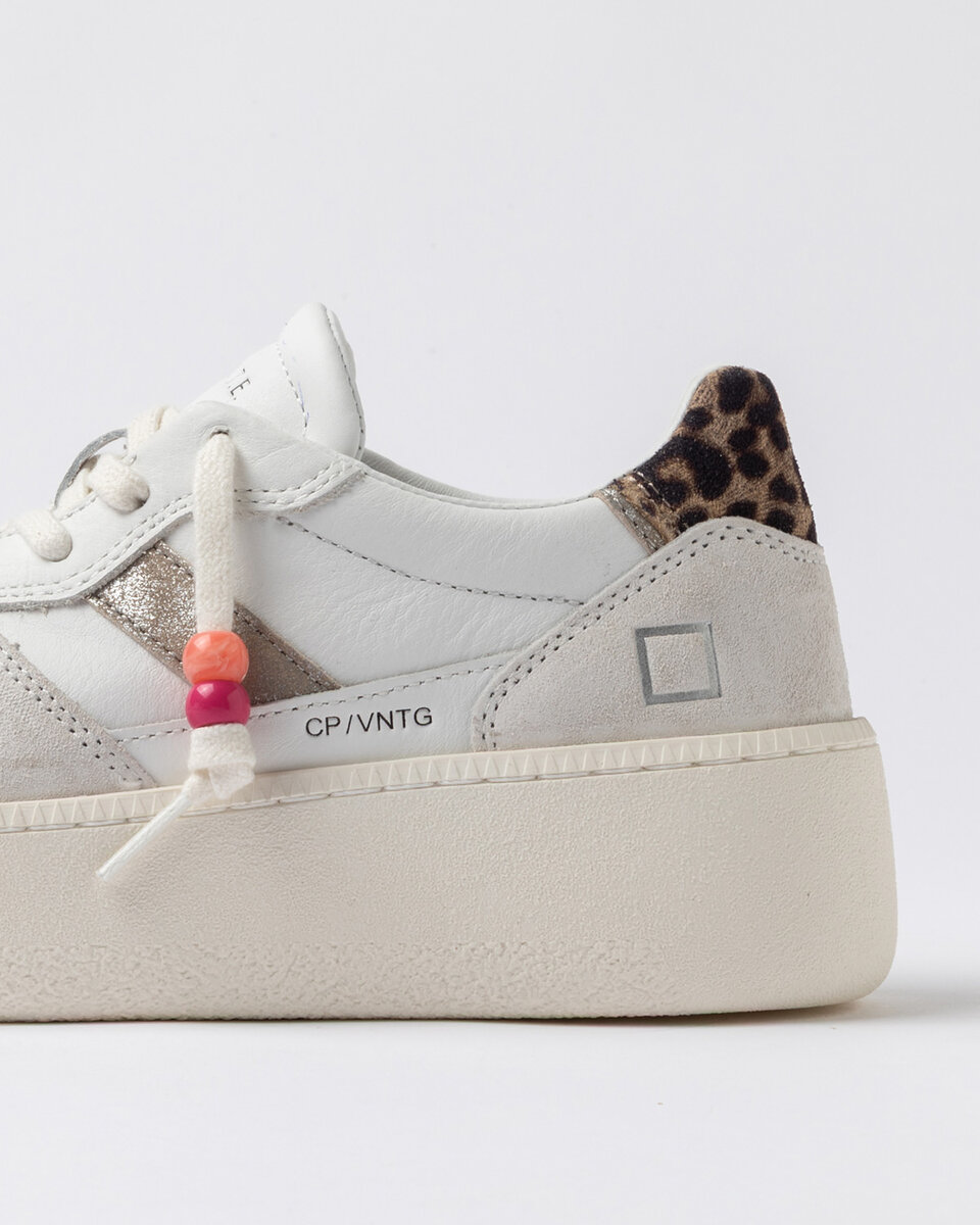 PLATAFORMA COURT DE BECERRO VINTAGE BLANCO-LEOPARDO