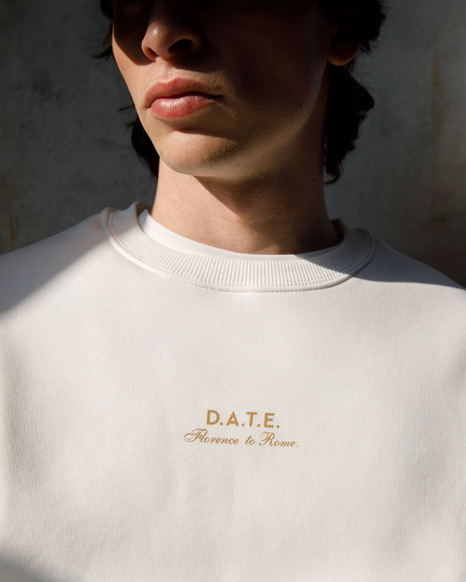 SUDADERA DATE ROME MARFIL